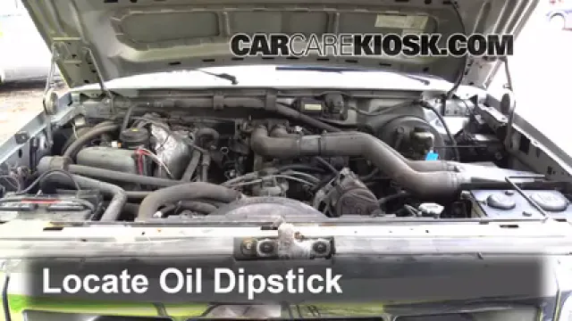 1995 Ford F-250 XL 7.5L V8 Standard Cab Pickup (2 Door) Huile Vérifier le niveau de l'huile